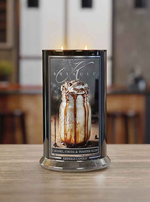 Kringle Candle Caramel Cocoa & Toasted Fluff Large 2-wick
