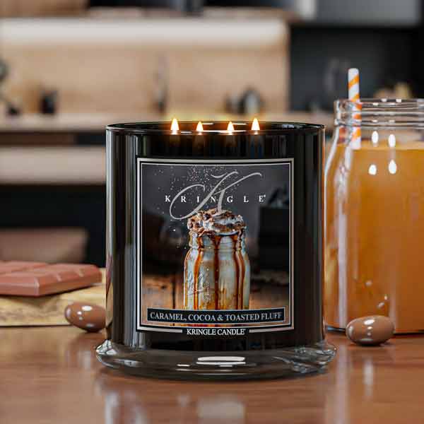Kringle Candle Caramel Cocoa & Toasted Fluff XL 4-wick
