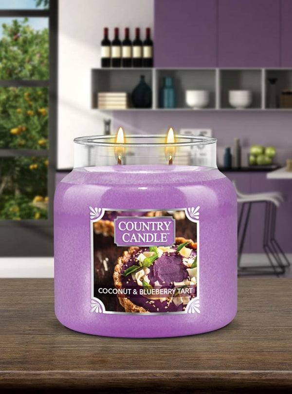 Kringle Candle Coconut & Blueberry Tart Medium 2-wick