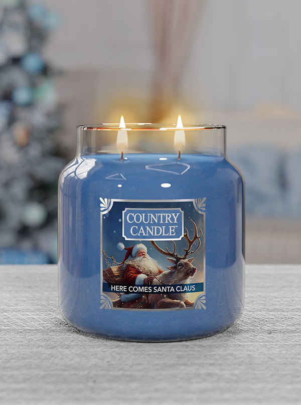 Kringle Candle Here Comes Santa Claus Medium 2-wick