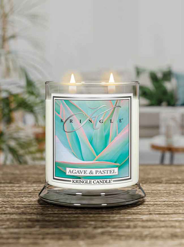 Kringle Candle Agave Pastel Medium 2-wick