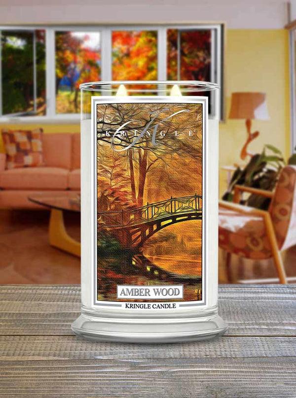 Kringle Candle Amber Wood Large 2-wick