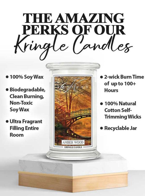 Kringle Candle Amber Wood Large 2-wick