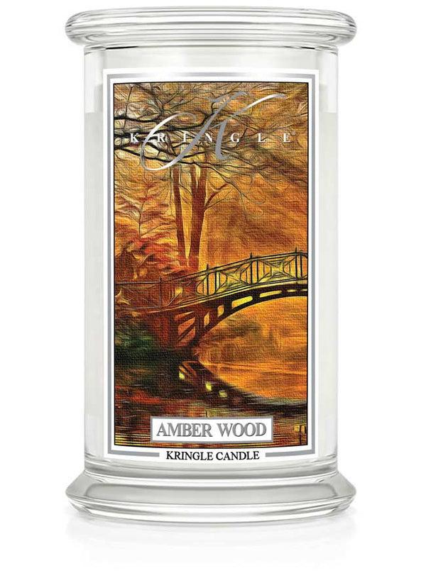 kringle candle Amber Wood Large 2-wick