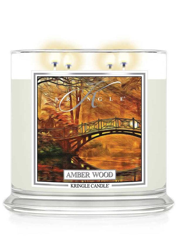 Kringle Candle Amber Wood XL 4-Wick