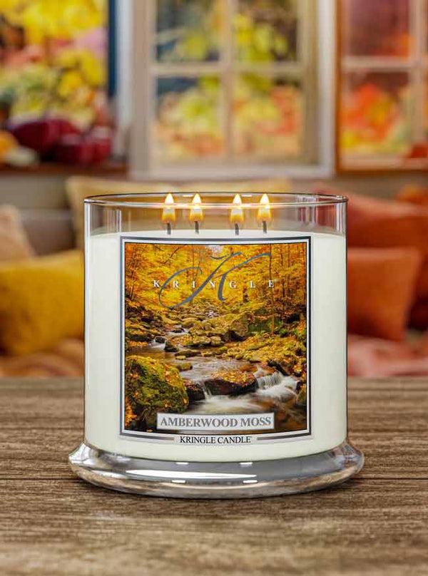 Kringle Candle Amberwood Moss XL 4-Wick
