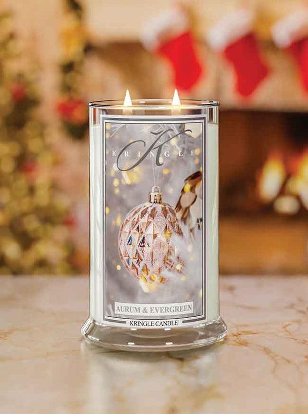 Kringle Candle Aurum & Evergreen Large 2-wick