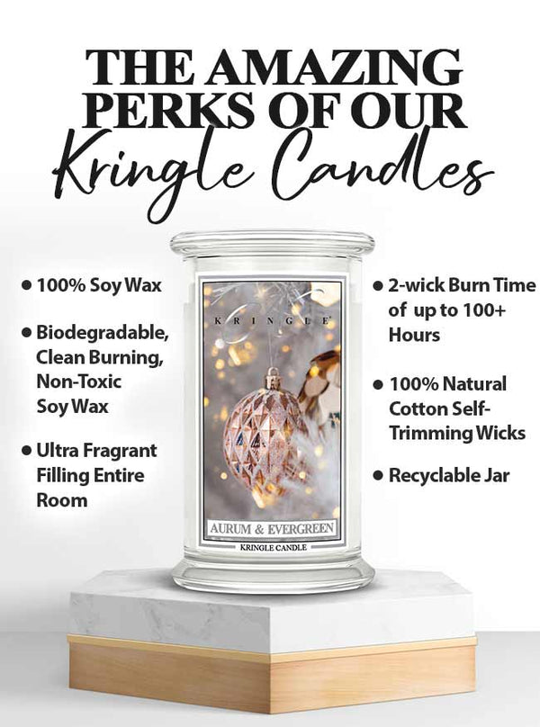 Kringle Candle Aurum & Evergreen Large 2-wick