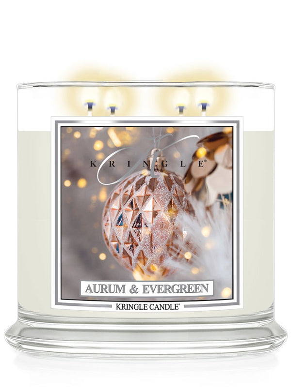 Kringle Candle Aurum & Evergreen XL 4-wick