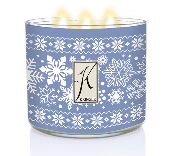 Kringle Candle Blankets & Snowflakes 3-wick