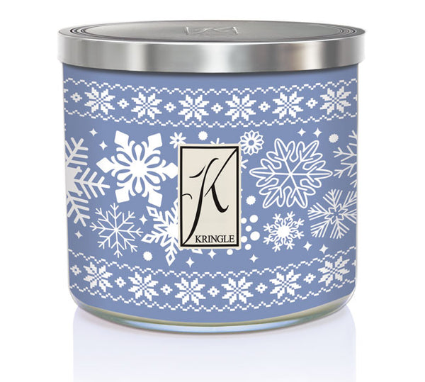 kringle candle Blankets & Snowflakes 3-wick