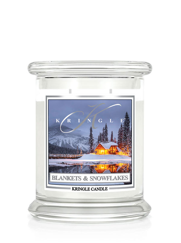kringle candle Blankets & Snowflakes Medium 2-wick