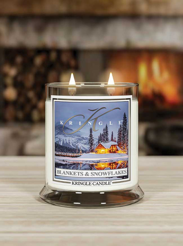 Kringle Candle Blankets & Snowflakes Medium 2-wick