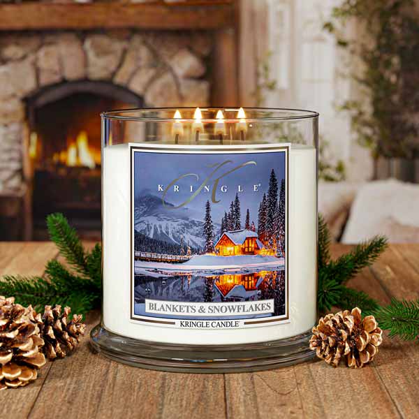 Kringle Candle Blankets & Snowflakes XL 4-wick