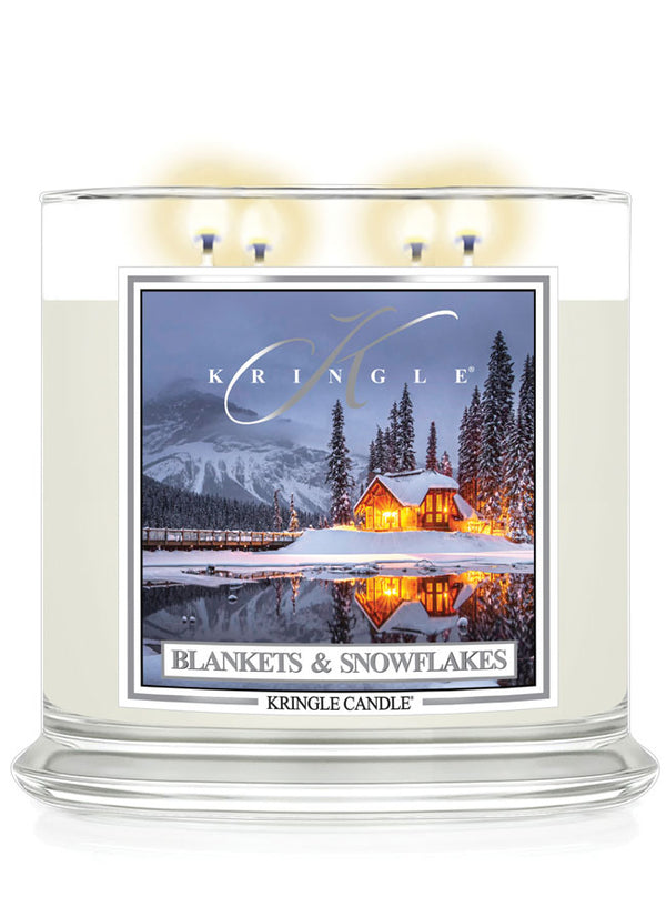 Kringle Candle Blankets & Snowflakes XL 4-wick