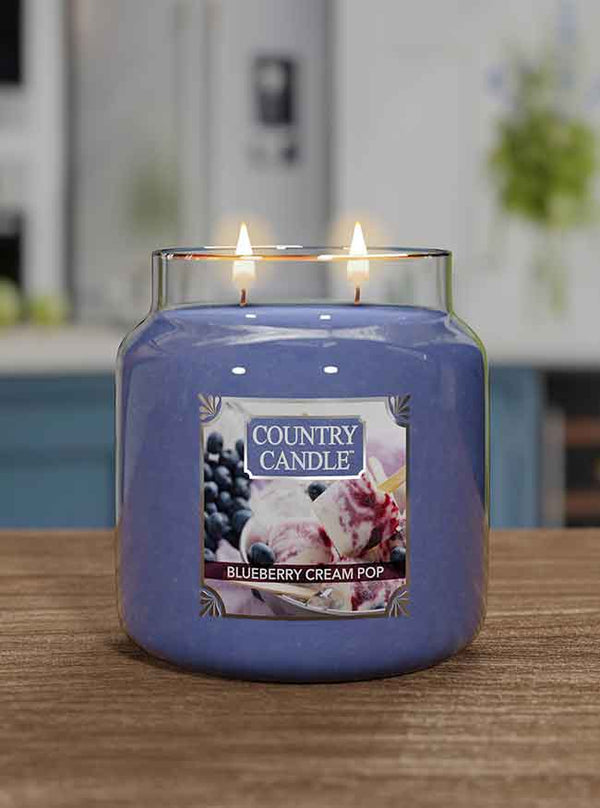 Kringle Candle Blueberry Cream Pop Medium 2-wick