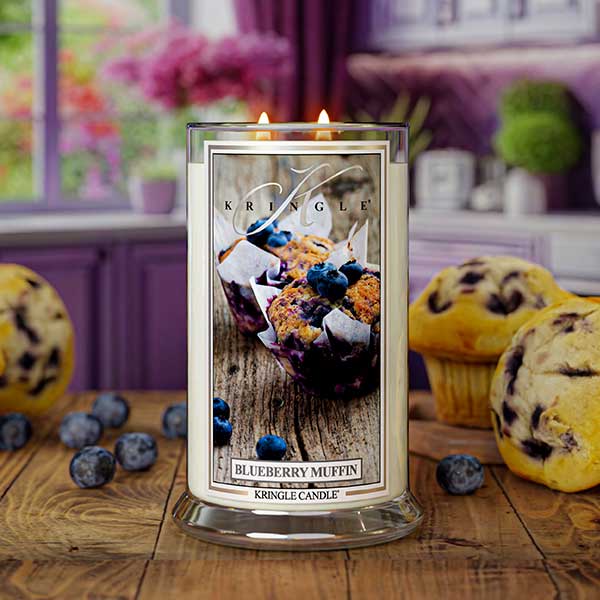 Kringle Candle Blueberry Muffin Large 2-wick