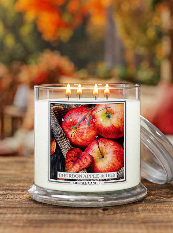 Kringle Candle Bourbon Apple & Oud XL 4-Wick
