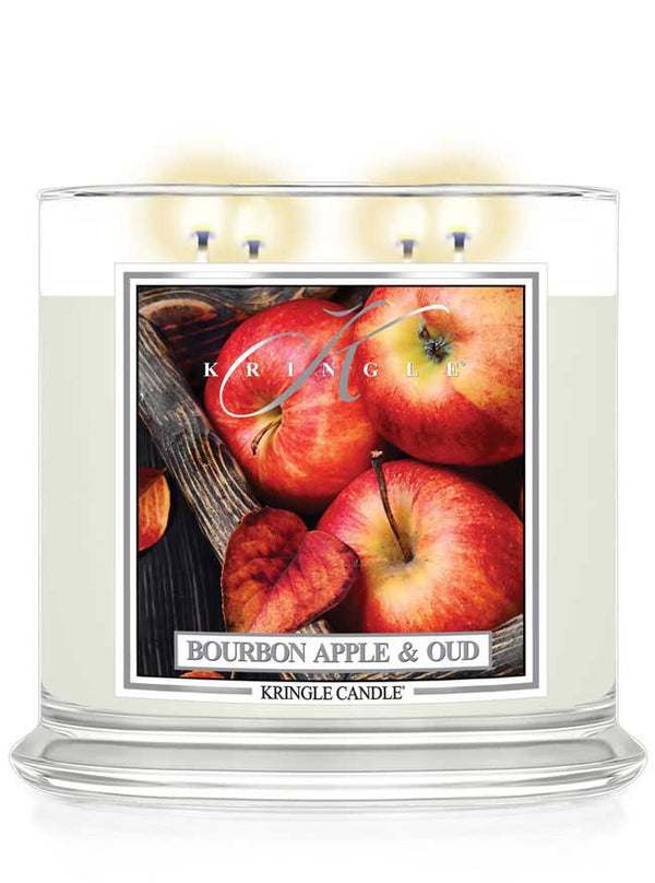 Kringle Candle Bourbon Apple & Oud XL 4-Wick