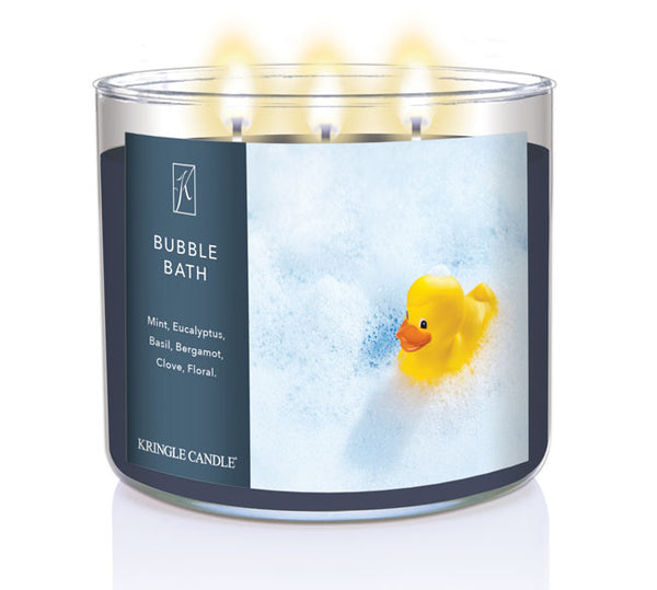 Kringle Candle Bubble Bath 3-Wick Candle