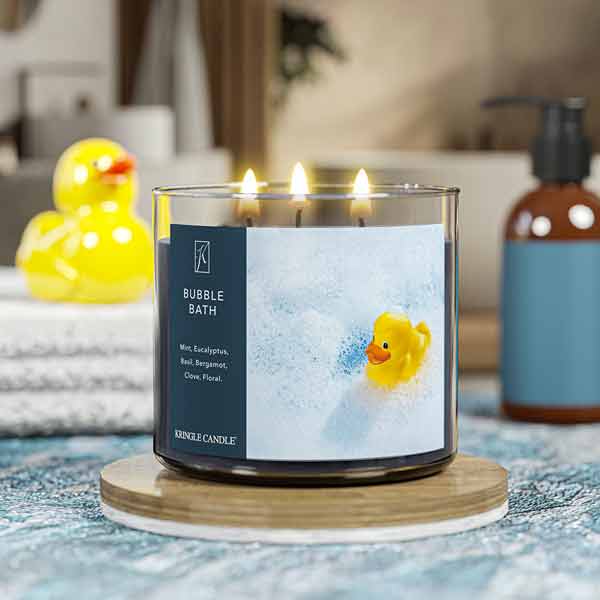 Kringle Candle Bubble Bath 3-Wick Candle