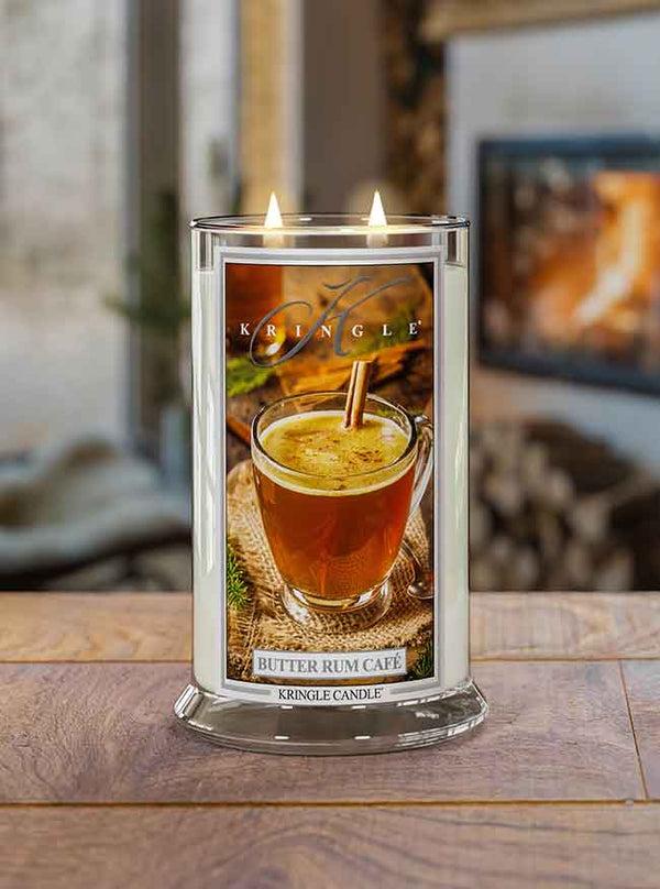 Kringle Candle Butter Rum Café Large 2-Wick