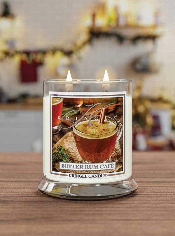 Kringle Candle Butter Rum Café Medium 2-wick
