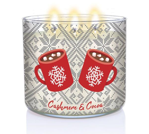 Kringle Candle Cashmere & Cocoa 3-wick