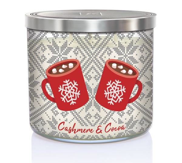 kringle candle Cashmere & Cocoa 3-wick