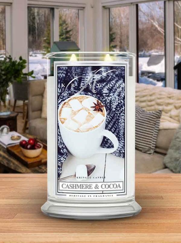 Kringle Candle Cashmere & Cocoa Large 2-wick