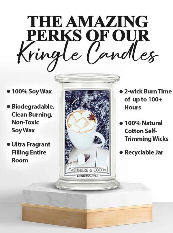 Kringle Candle Cashmere & Cocoa Large 2-wick