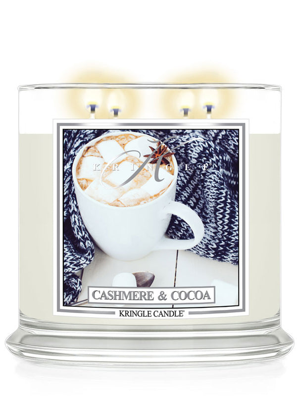 Kringle Candle Cashmere & Cocoa XL 4-wick
