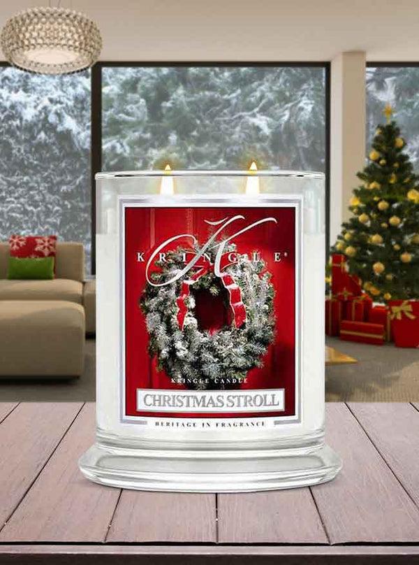 Kringle Candle Christmas Stroll Medium 2-wick