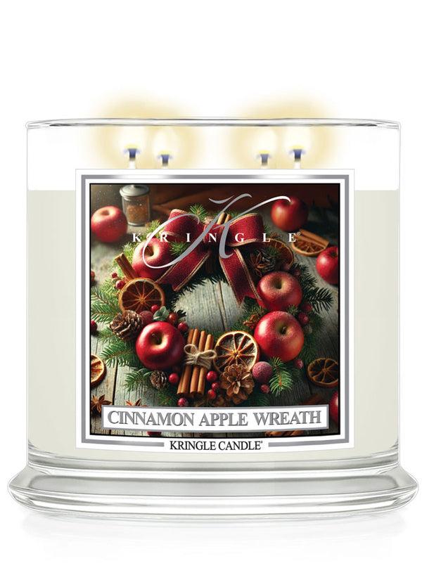 Kringle Candle Cinnamon Apple Wreath XL 4-Wick