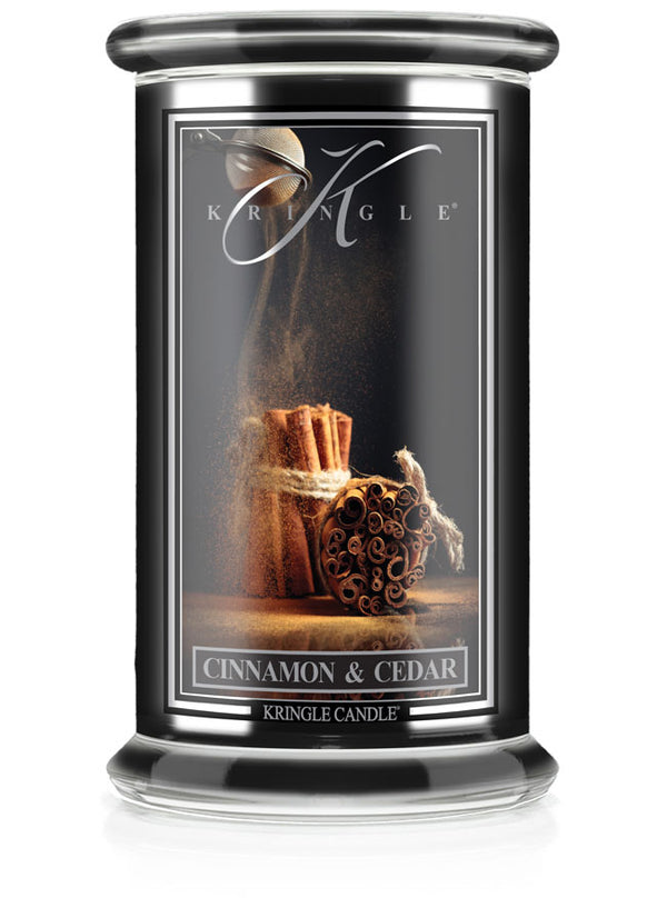 kringle candle Cinnamon & Cedar Large 2-wick