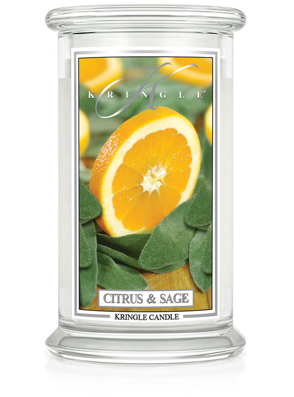 kringle candle Citrus & Sage Large 2-wick