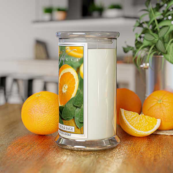 Kringle Candle Citrus & Sage Large 2-wick