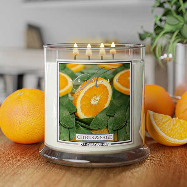 Kringle Candle Citrus & Sage XL 4-wick