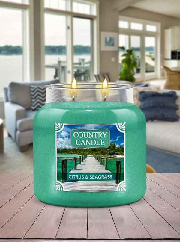 Kringle Candle Citrus & Seagrass Medium 2-wick