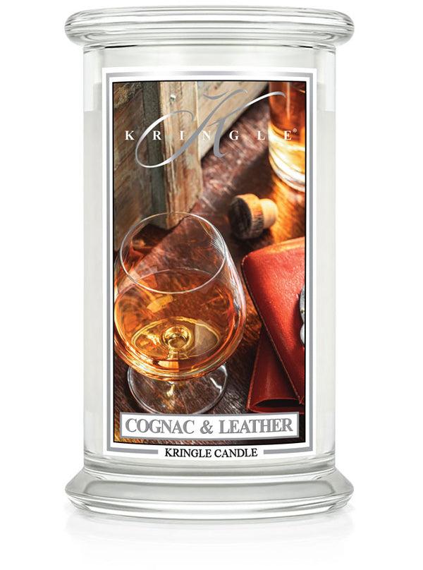 kringle candle Cognac & Leather Large 2-wick