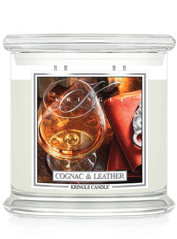 kringle candle Cognac & Leather XL 4-wick