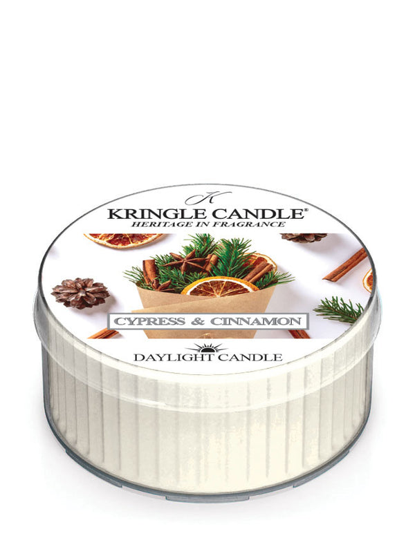 kringle candle Cypress & Cinnamon DayLight