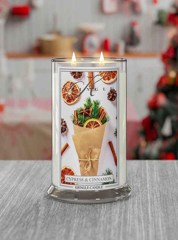 Kringle Candle Cypress & Cinnamon Large 2-Wick