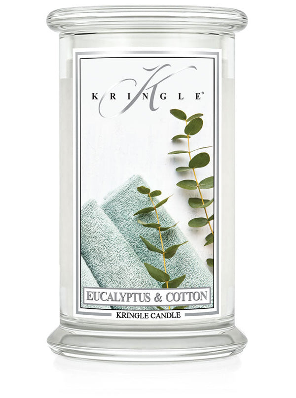 kringle candle Eucalyptus & Cotton Large 2-Wick