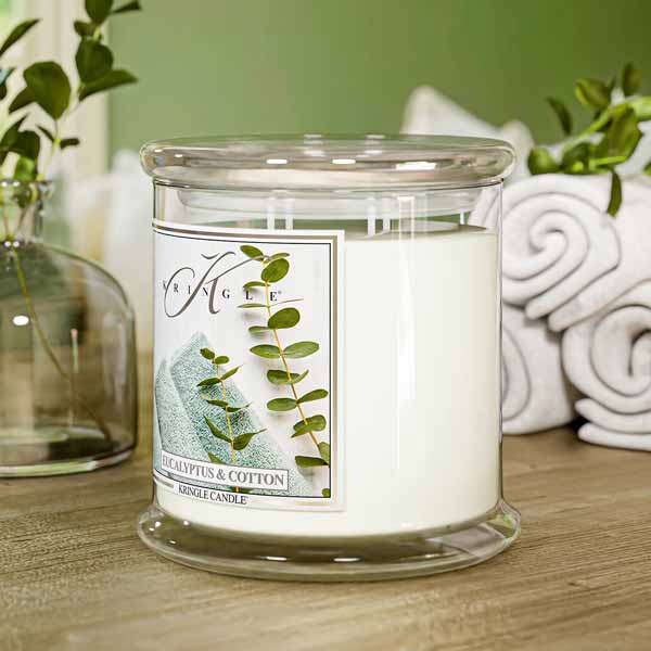 Kringle Candle Eucalyptus & Cotton XL 4-wick