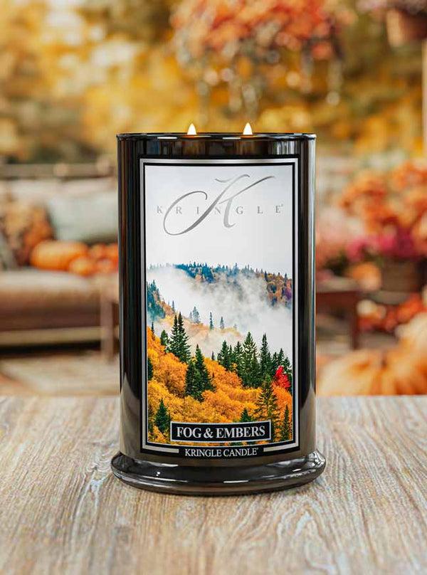 Kringle Candle Fog & Embers Large 2-wick