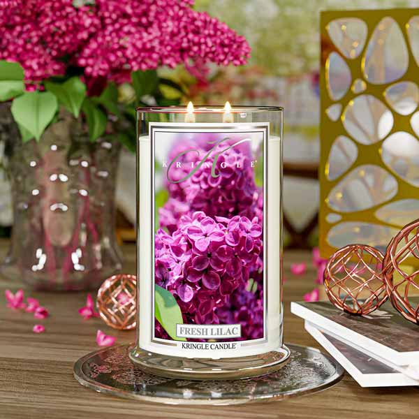 Kringle Candle Fresh Lilac Large 2-wick