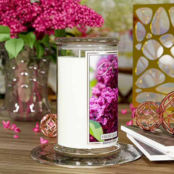 Kringle Candle Fresh Lilac Large 2-wick