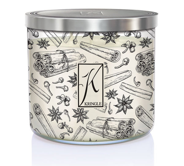 kringle candle Frosted Spice 3-wick