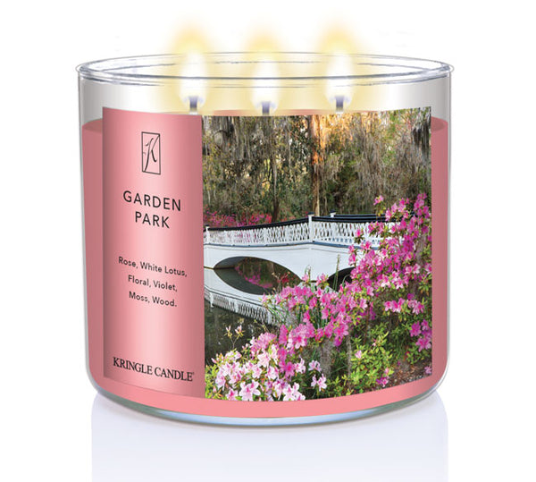 Kringle Candle Garden Park 3-Wick Candle